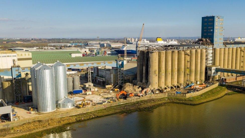 Grain store at Tilbury