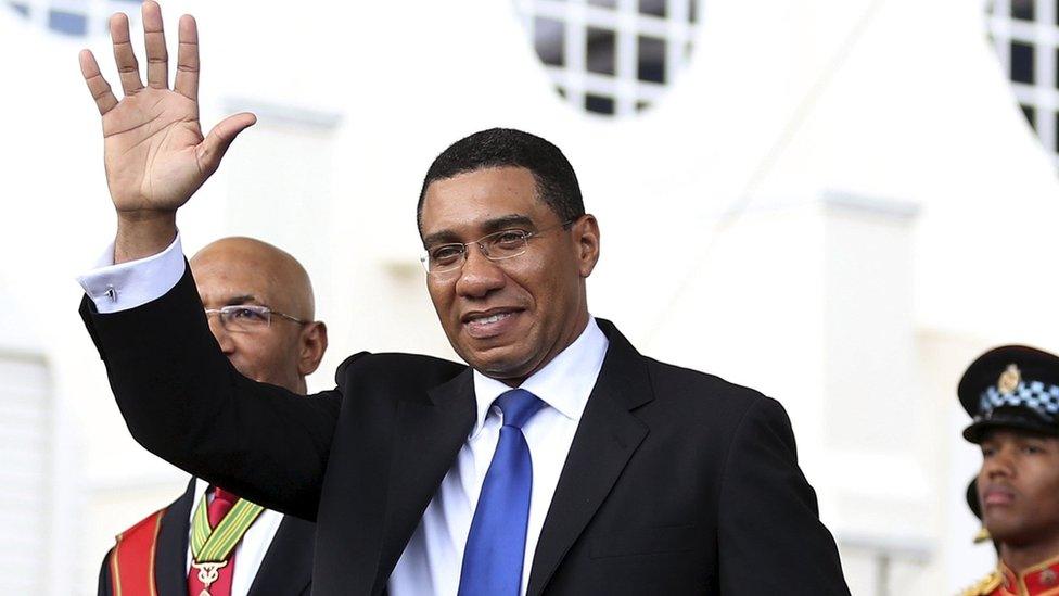 Jamaican premier Andrew Holness