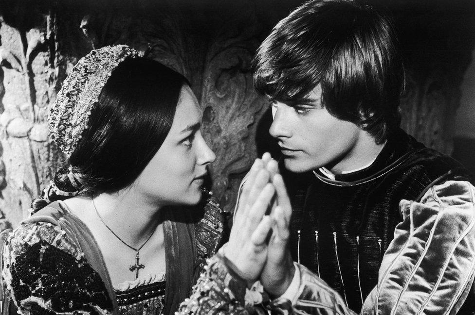 Olivia Hussey and Leonard Whiting, the stars of 1968's Romeo and Juliet