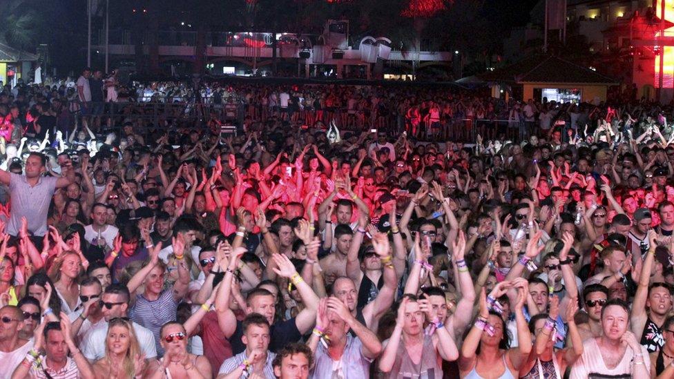 Ibiza crowd