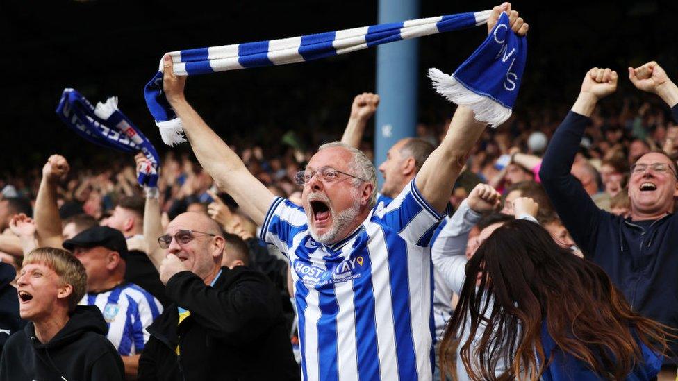 Sheffield Wednesday fans celebrate