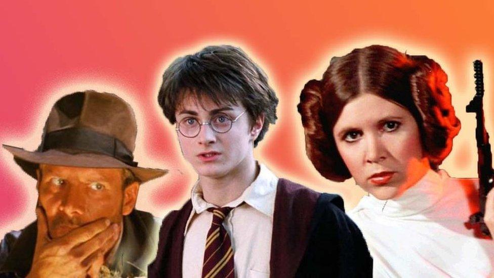 Indiana Jones, Harry Potter, Princess Leia