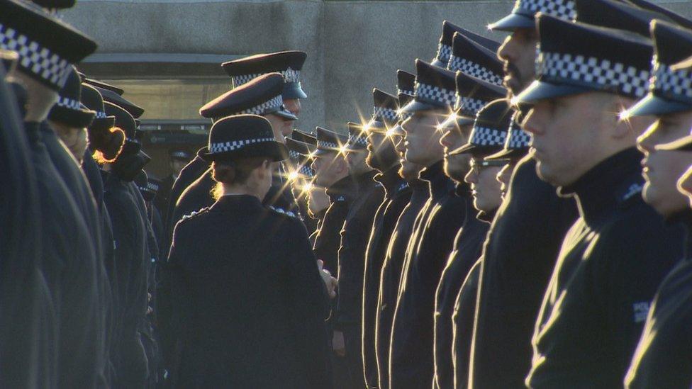 Scottish police officers