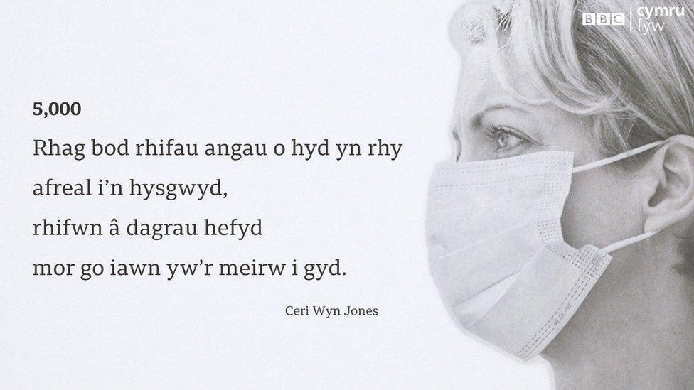 5000: Cerdd arbennig gan Ceri Wyn Jones