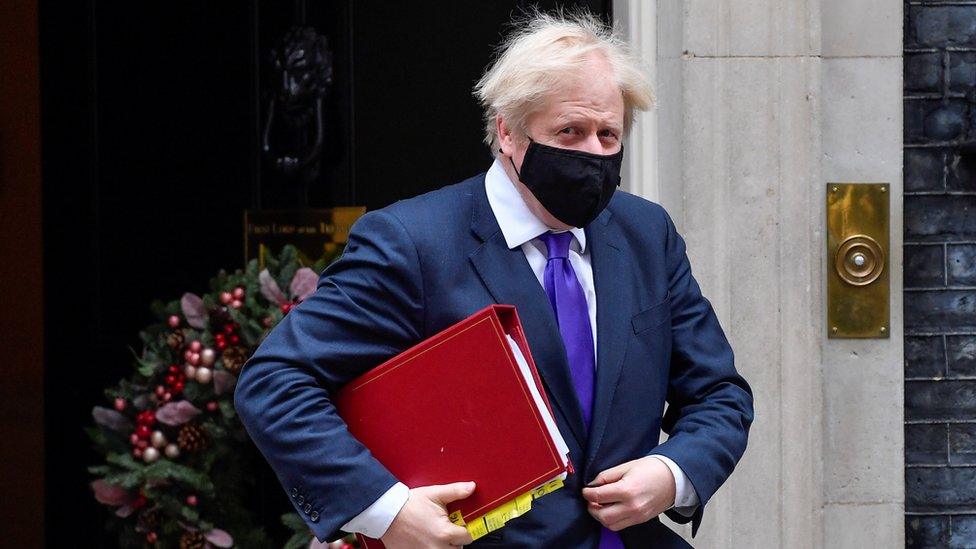 Boris Johnson outside Downing Street