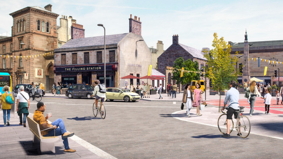 Artist's impression of street redesign