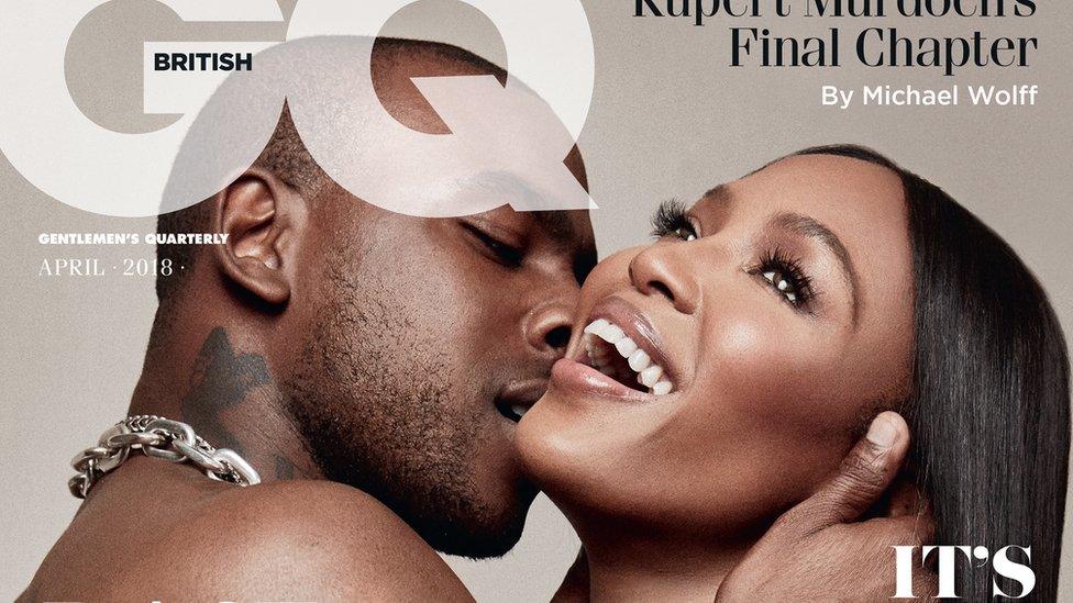 Naomi Campbell and Skepta GQ cover