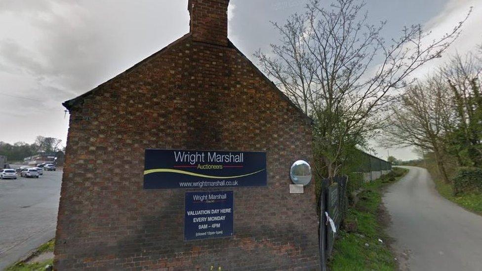 Wright Marshall Auctoneers site near Beeston castle