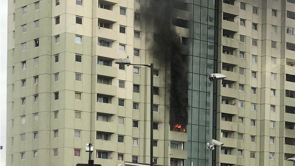 Tower block fire