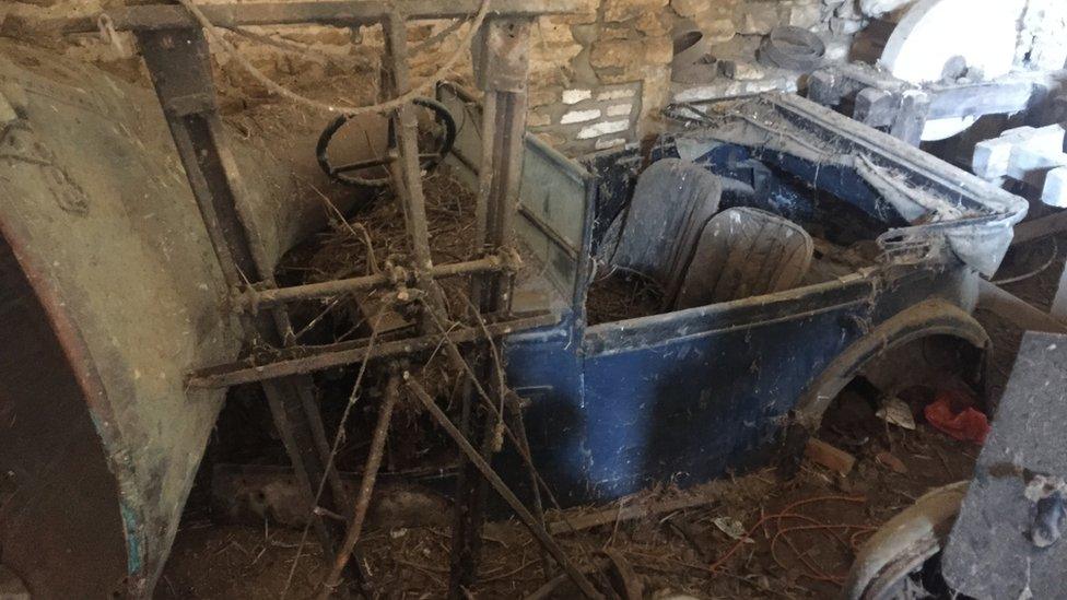 Rare Austin 7 found in a Gloucestershire barn