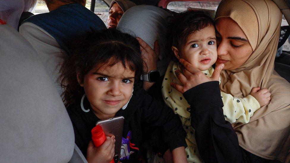 Family in the car