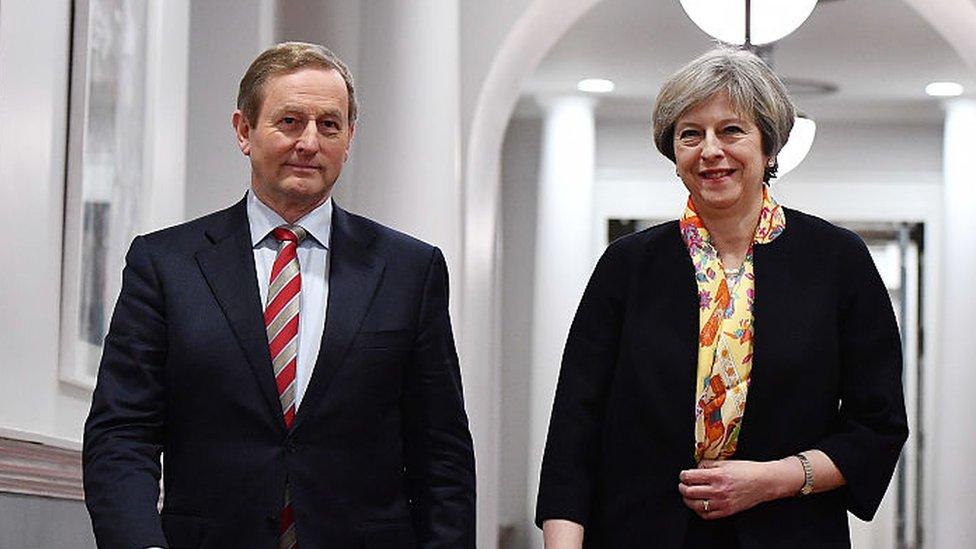 British Prime Minister Theresa May and Irish Taoiseach Enda Kenny