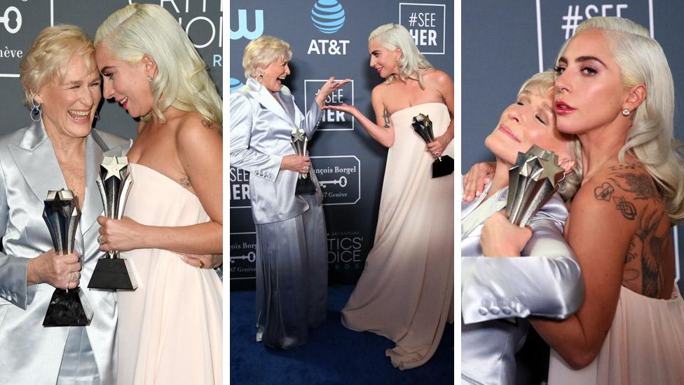 Glenn Close and Lady Gaga