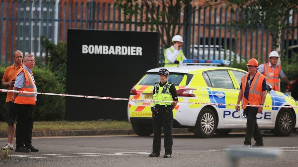 Police at the scene