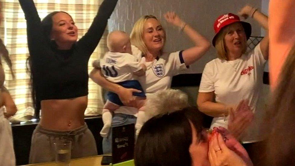 Ella Toone's family cheering her on