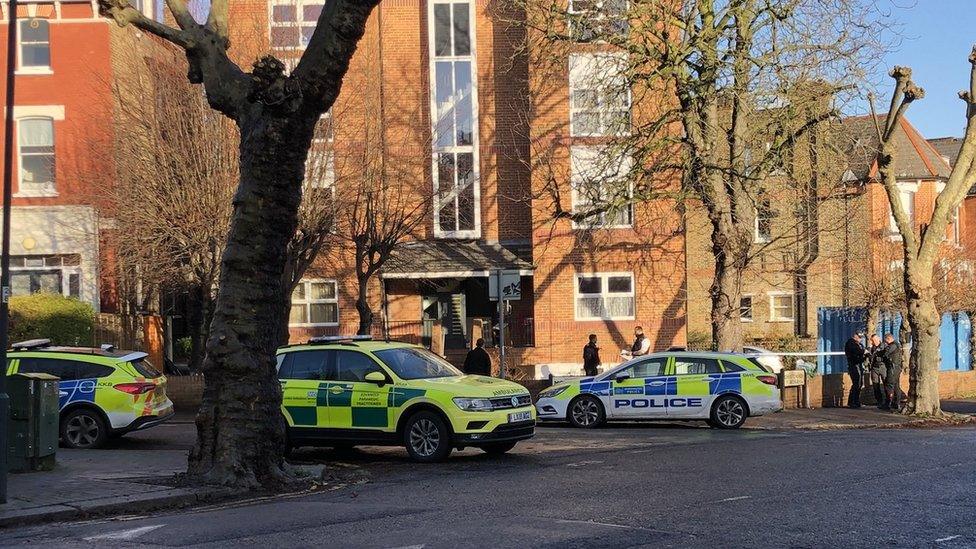 Police on Mowbray Road