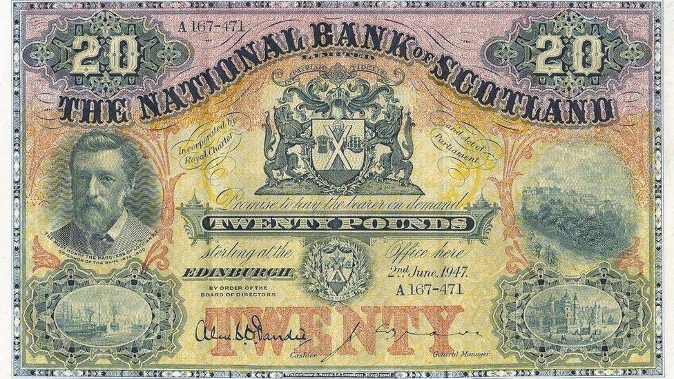 National Bank £20 note from 1947