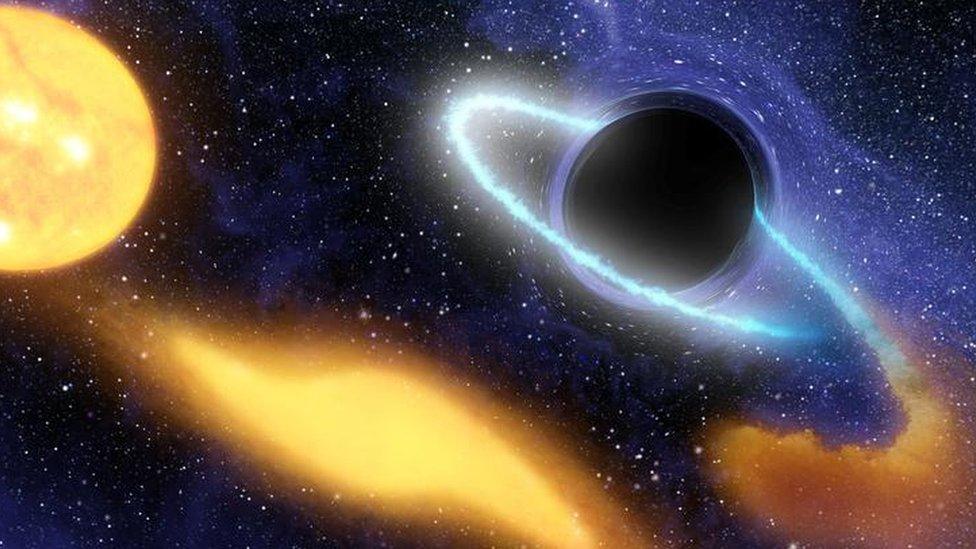 Artists impression of a black hole