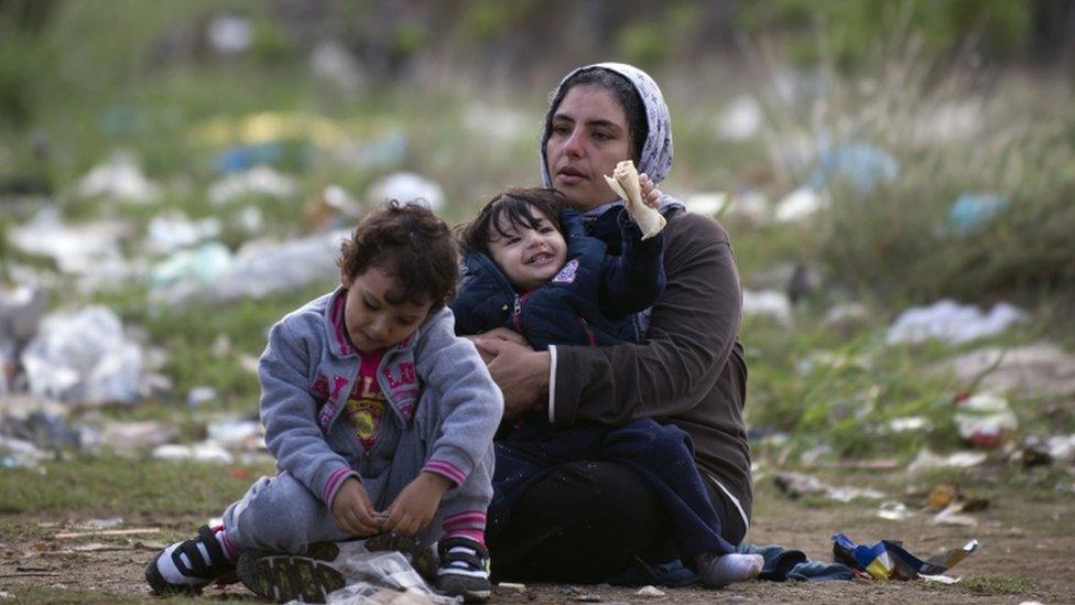 Migrants in Macedonia near Gevgelija, 23 Sept