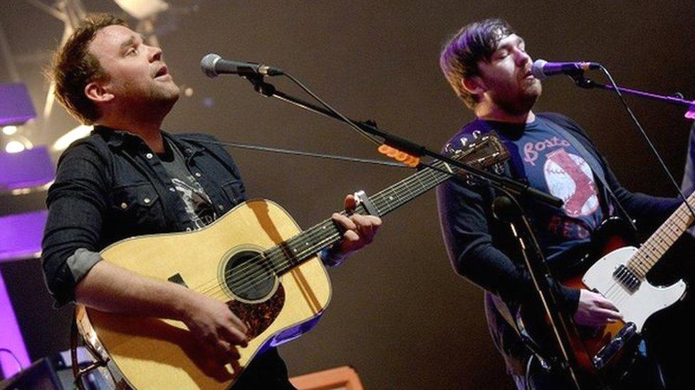 Scott Hutchison and Billy Kennedy shared a stage for more than a decade as part of Frightened Rabbit.