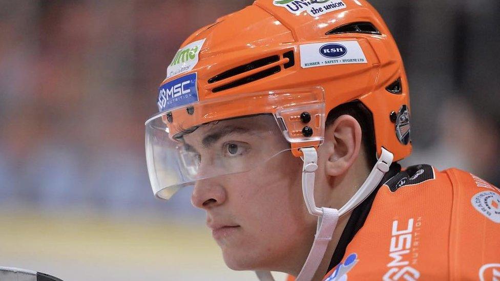 Sheffield Steelers forward Cole Shudra