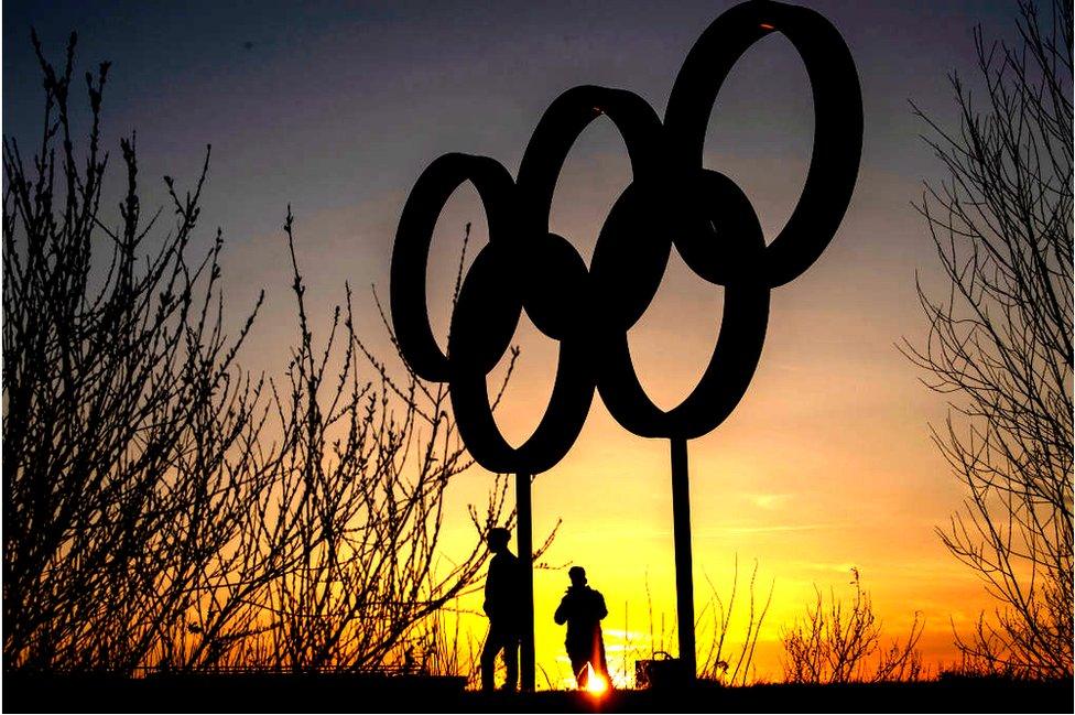 Rings at sunset