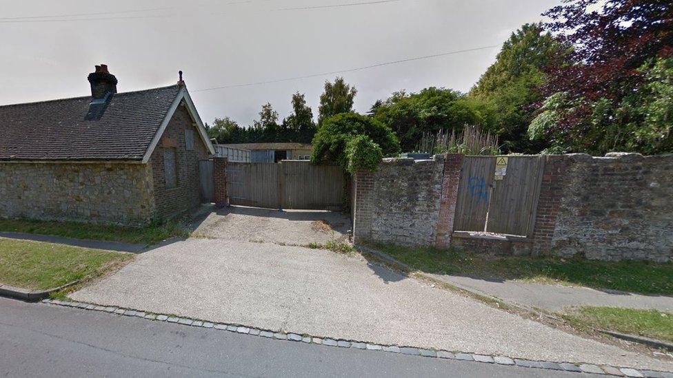 The depot on Benhall Mill Road is used for storing equipment for maintaining the graveyard