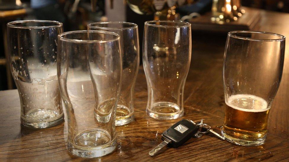 empty pint glasses