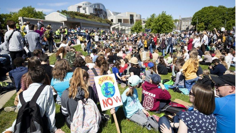 Young protesters