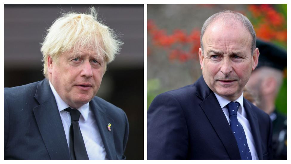 Boris Johnson and Micheál Martin