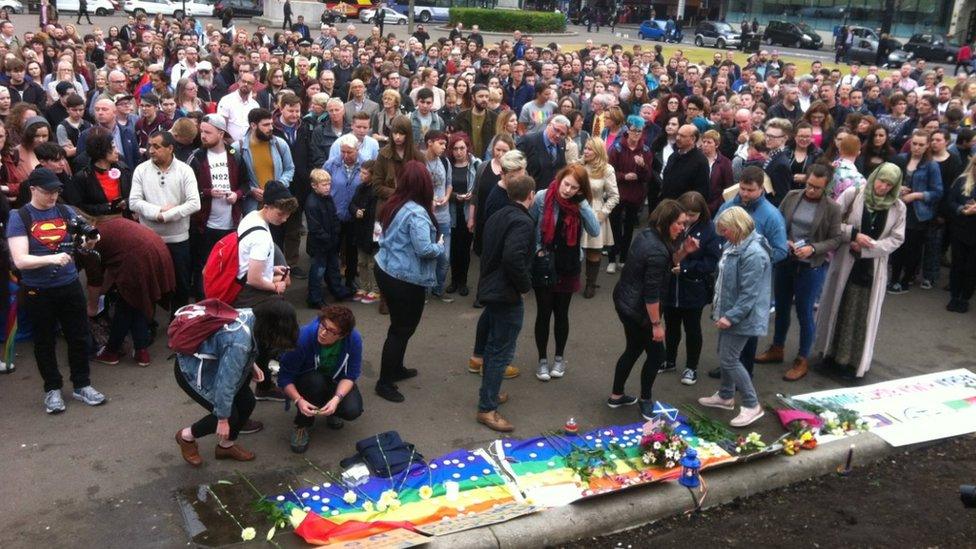 Vigil in George Square