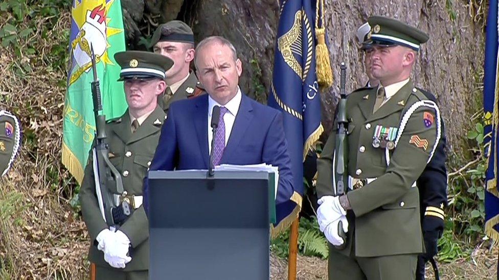 Mícheál Martin addressing crowd