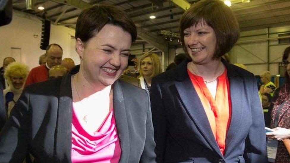 Ruth Davidson and Jen Wilson