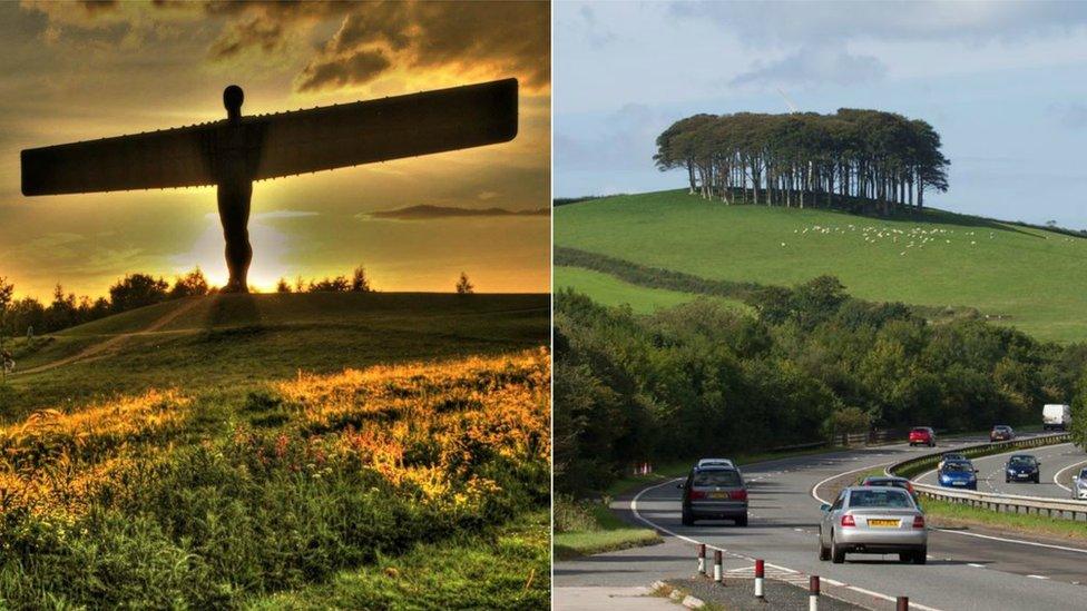 Angel of the North and Cookworthy Knapp