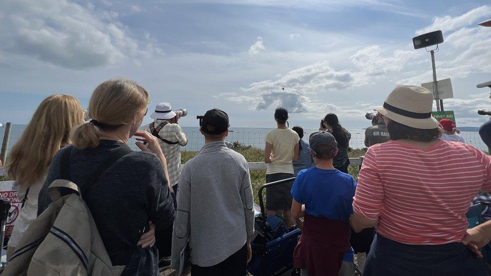 Spectators at Bournemouth Air Festival