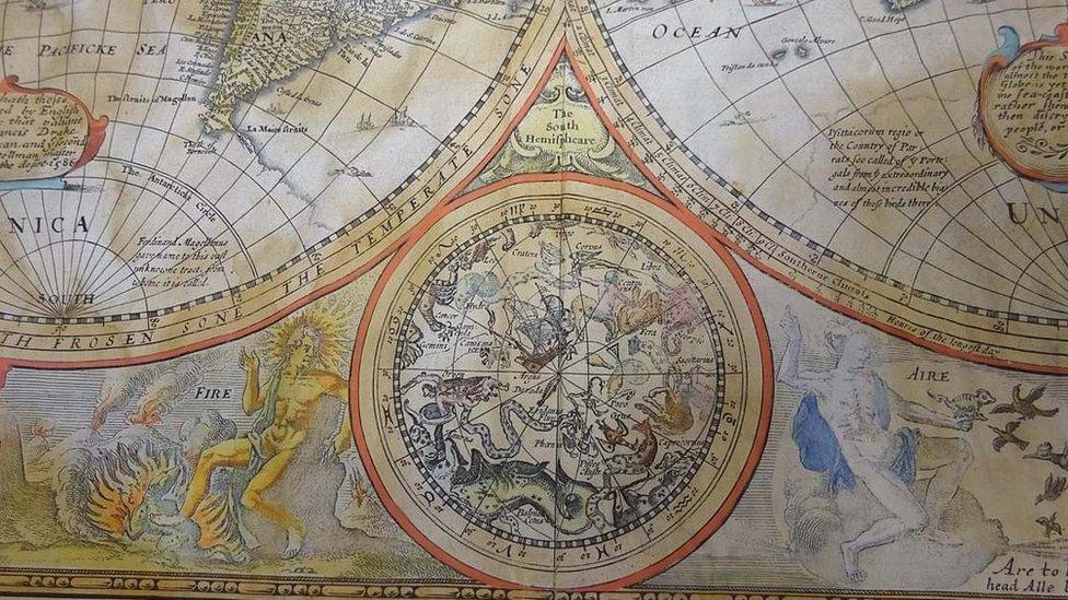 John Speed's map of the world