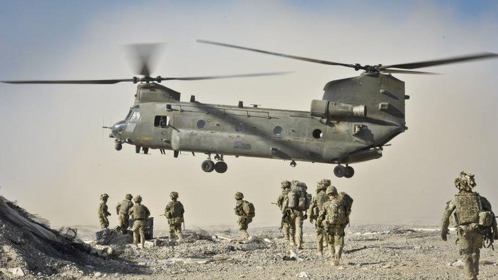 British Chinook in Afghanistan