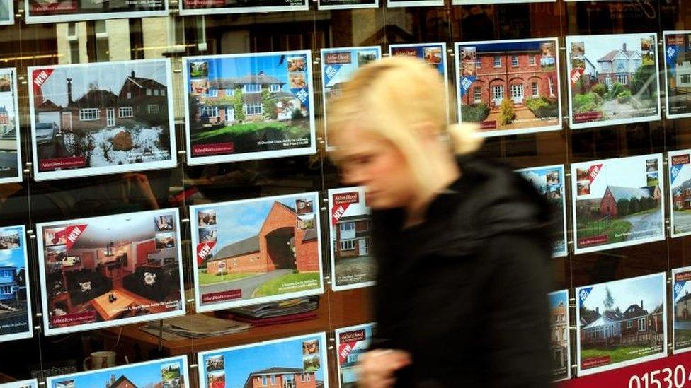 Estate agents window