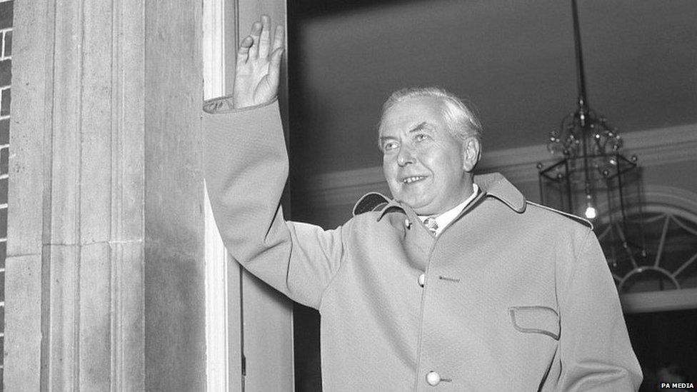 Former prime minister Harold Wilson