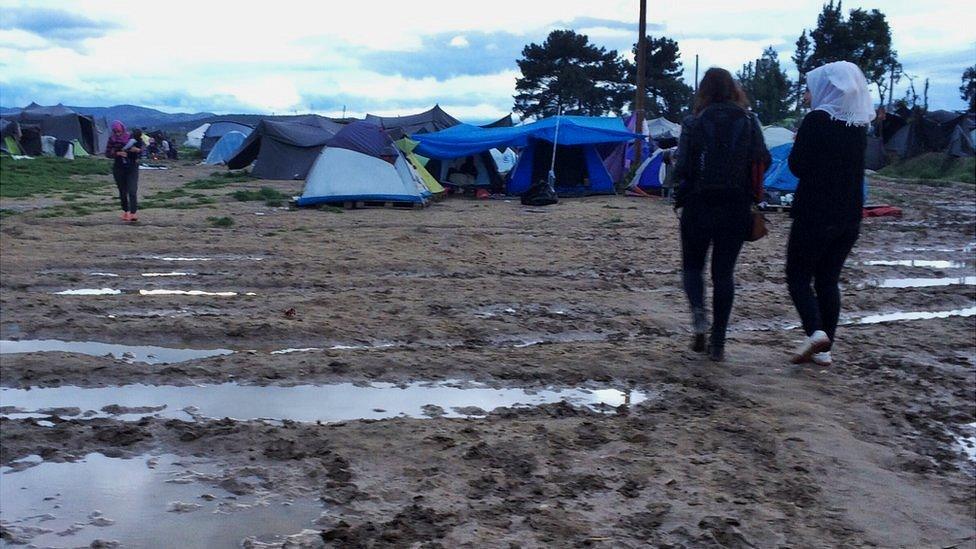 Mud at Idomeni camp