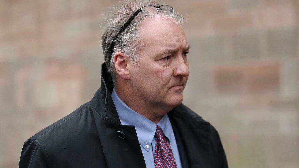 Ian Paterson leaving court