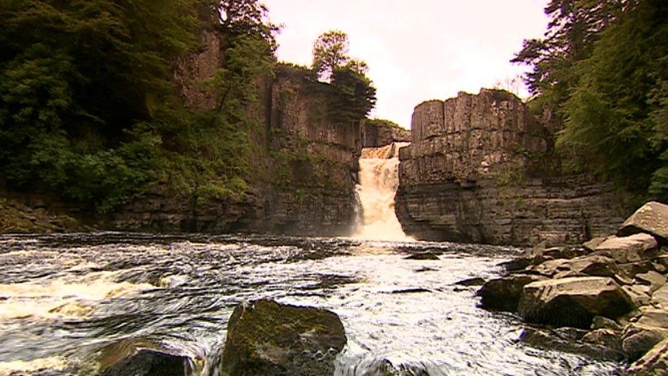 High Force waterfall in Teesdale