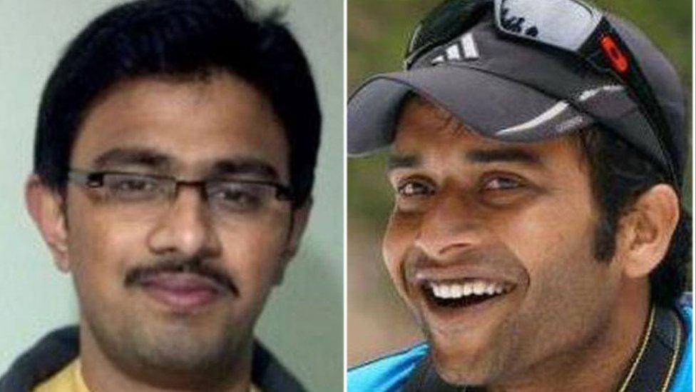 From left: Srinivas Kuchibhotla, who died; Alok Madasani, who was injured; and Ian Grillot, also injured