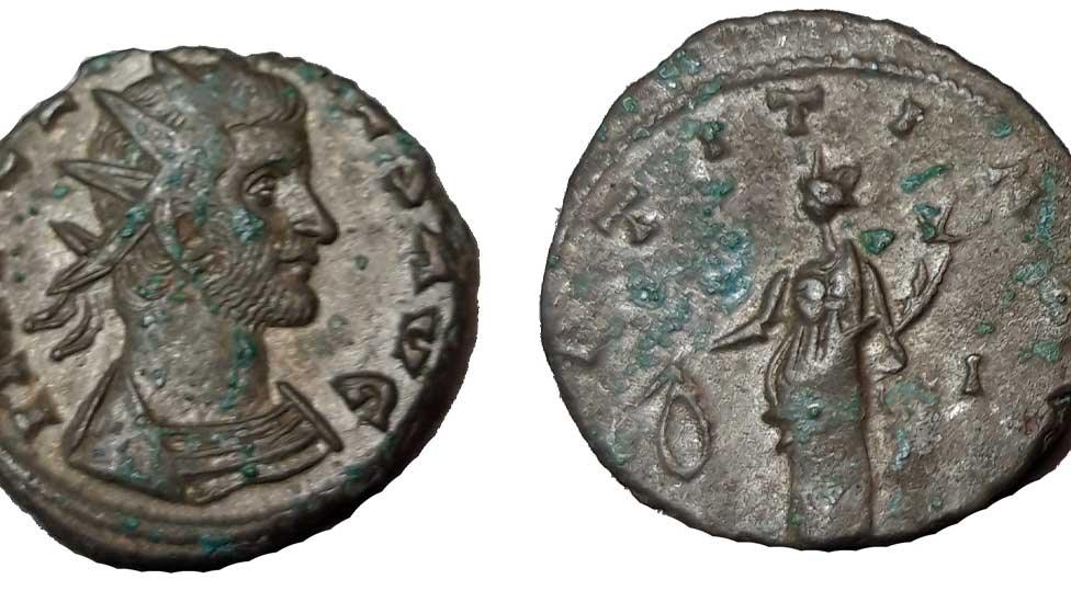 Roman coin hoard, Huntingdon, found 2018