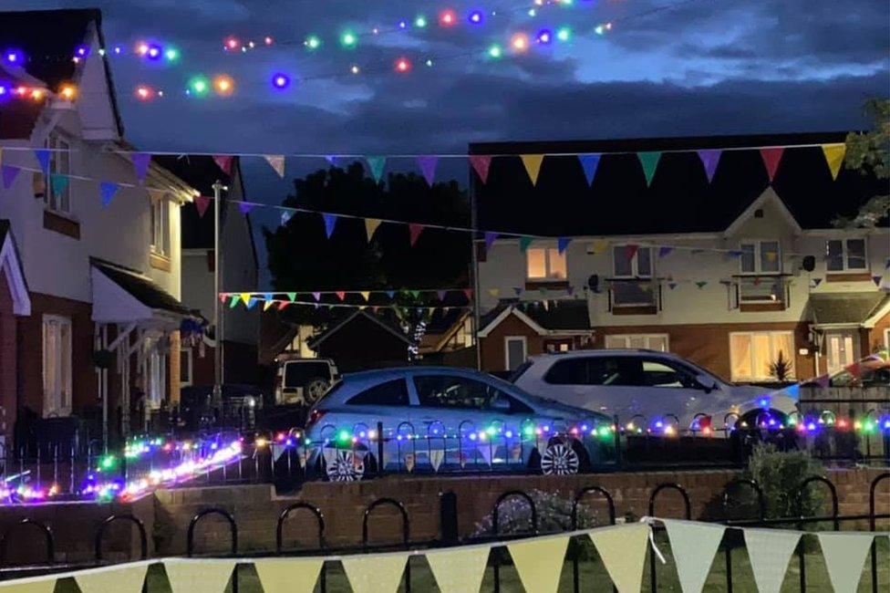 Samantha Fry-Fowler's street in Barry, south Wales