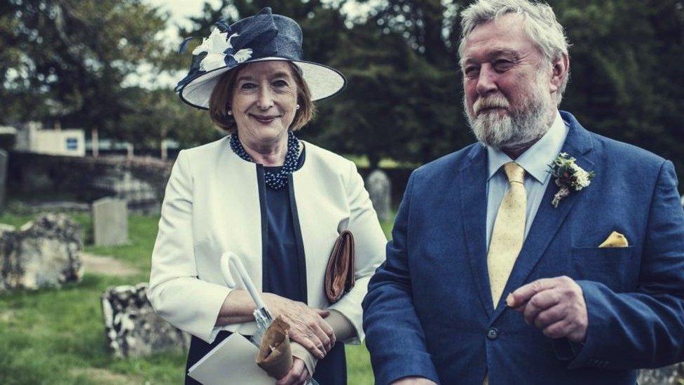 Valerie and Clive Warrington at a wedding