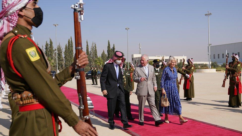 Prince Charles and Camilla leaving Jordan for Egypt on Thursday