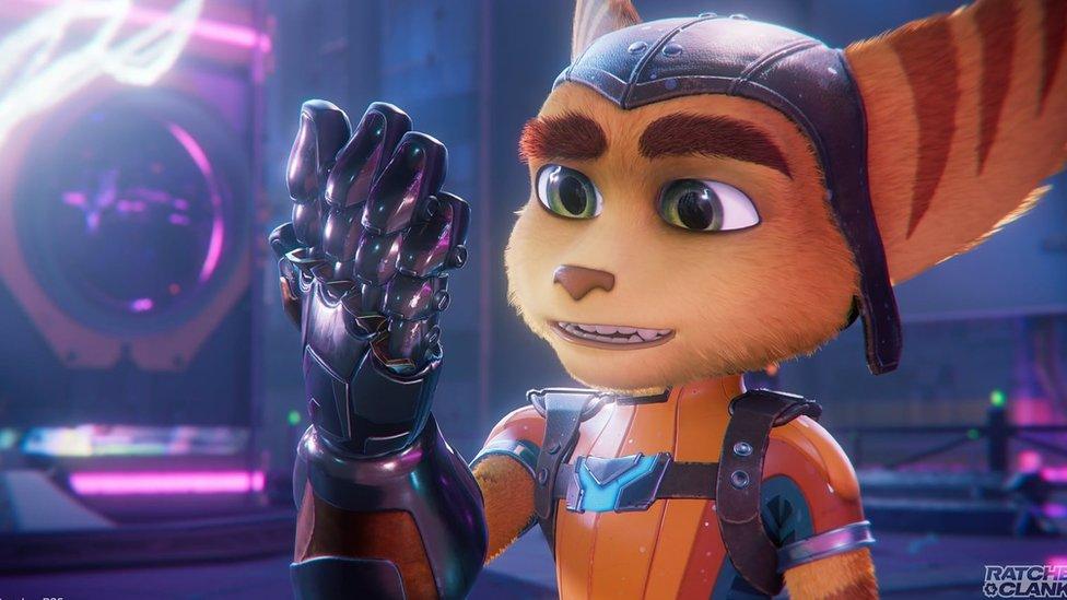 Ratchet and Clank: Rift Apart.