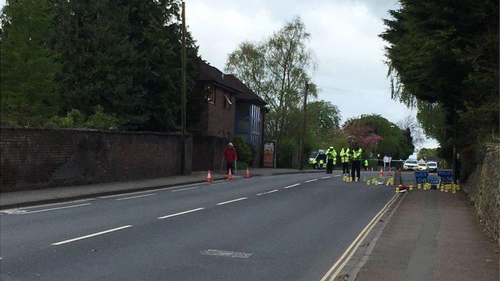 A road closure