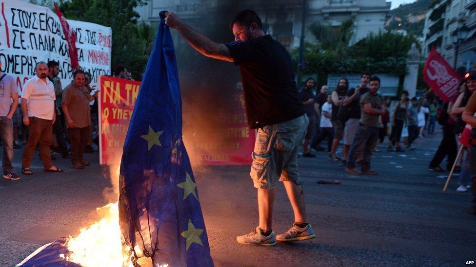 Anti-EU protest in Athens